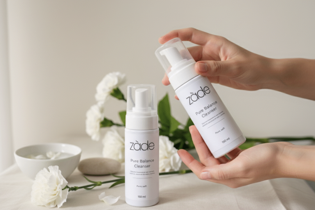 Espuma limpiadora de Zàde con Centella Asiática